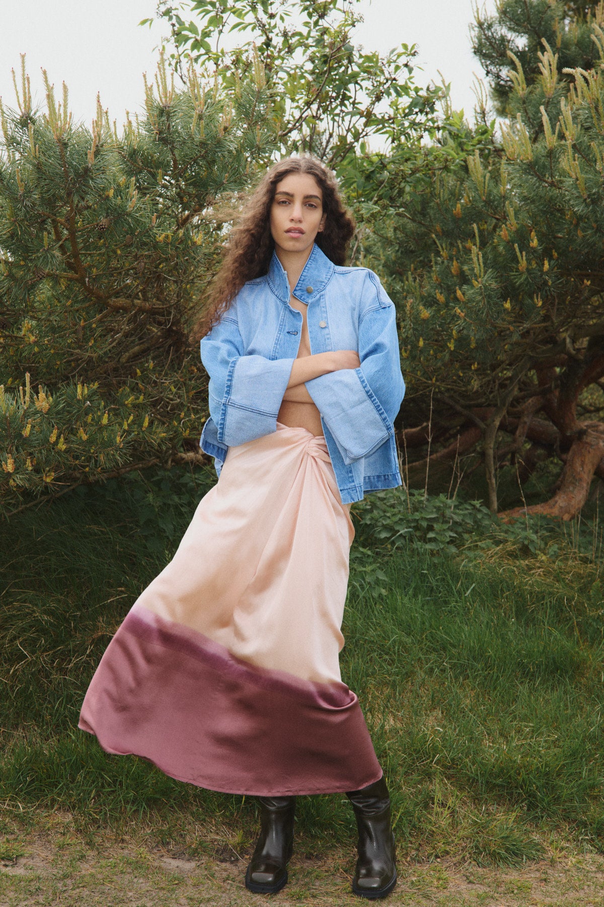 Donela - Denim jacket I Light washed denim 11 - Rabens Saloner