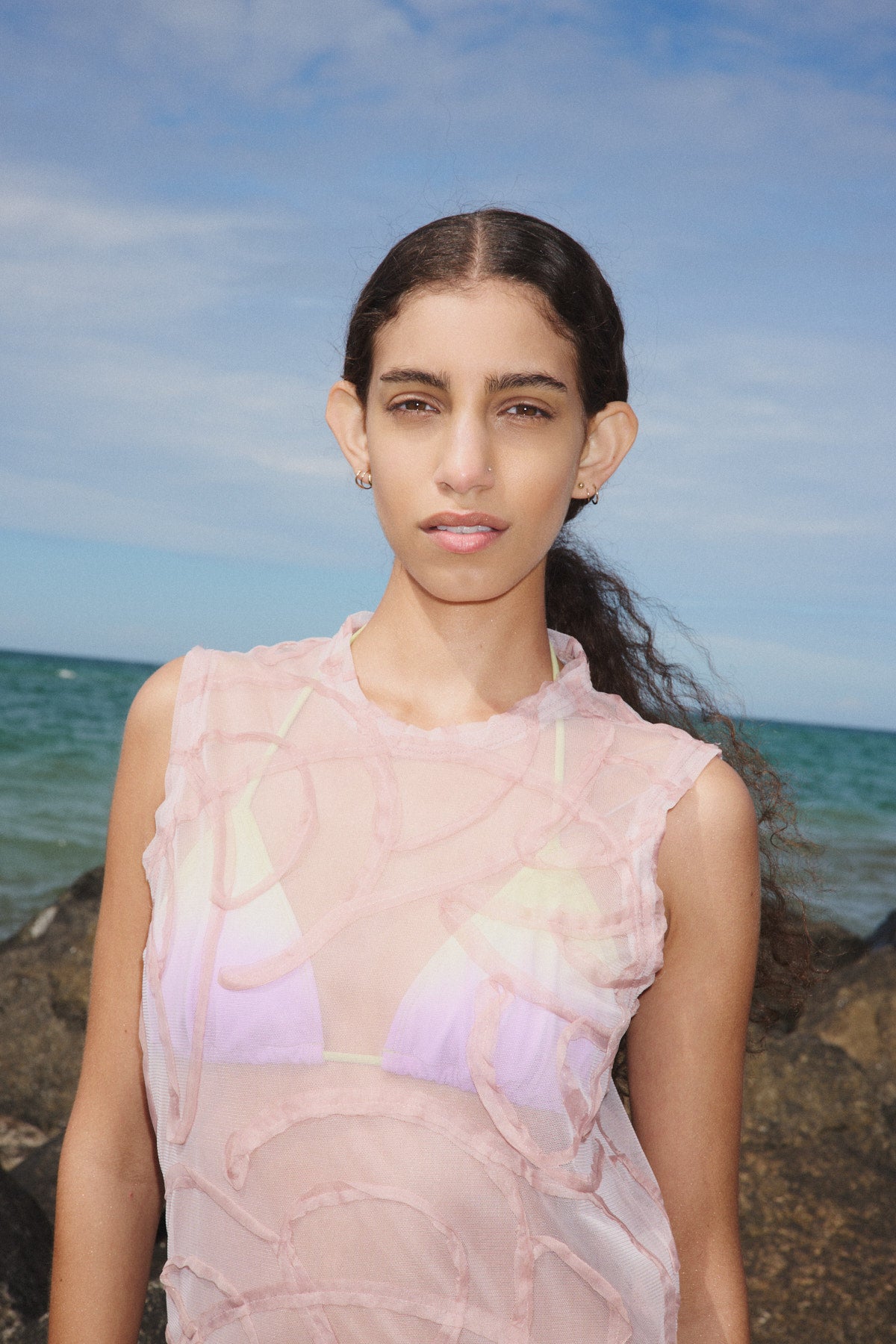 Vita - Scribble long dress I Blush 16 - Rabens Saloner