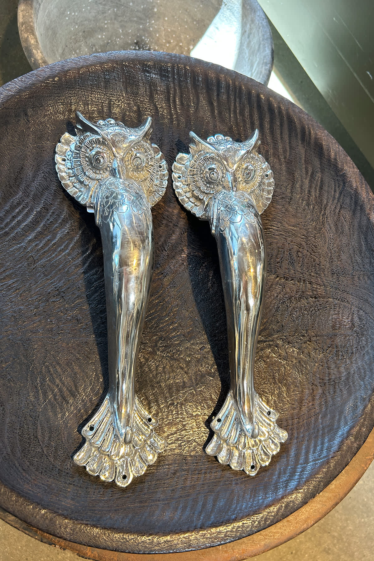 Owl Door Handle - Rabens Apartment I Brass 2 - Rabens Saloner