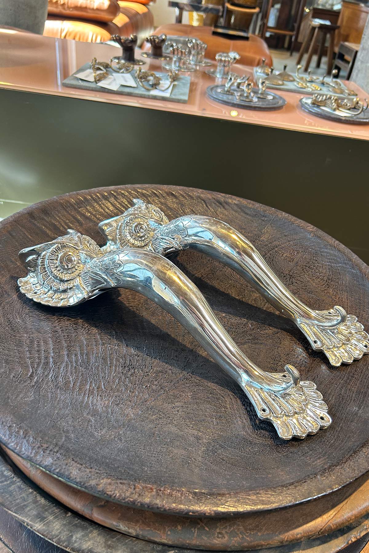 Owl Door Handle - Rabens Apartment I Brass 3 - Rabens Saloner