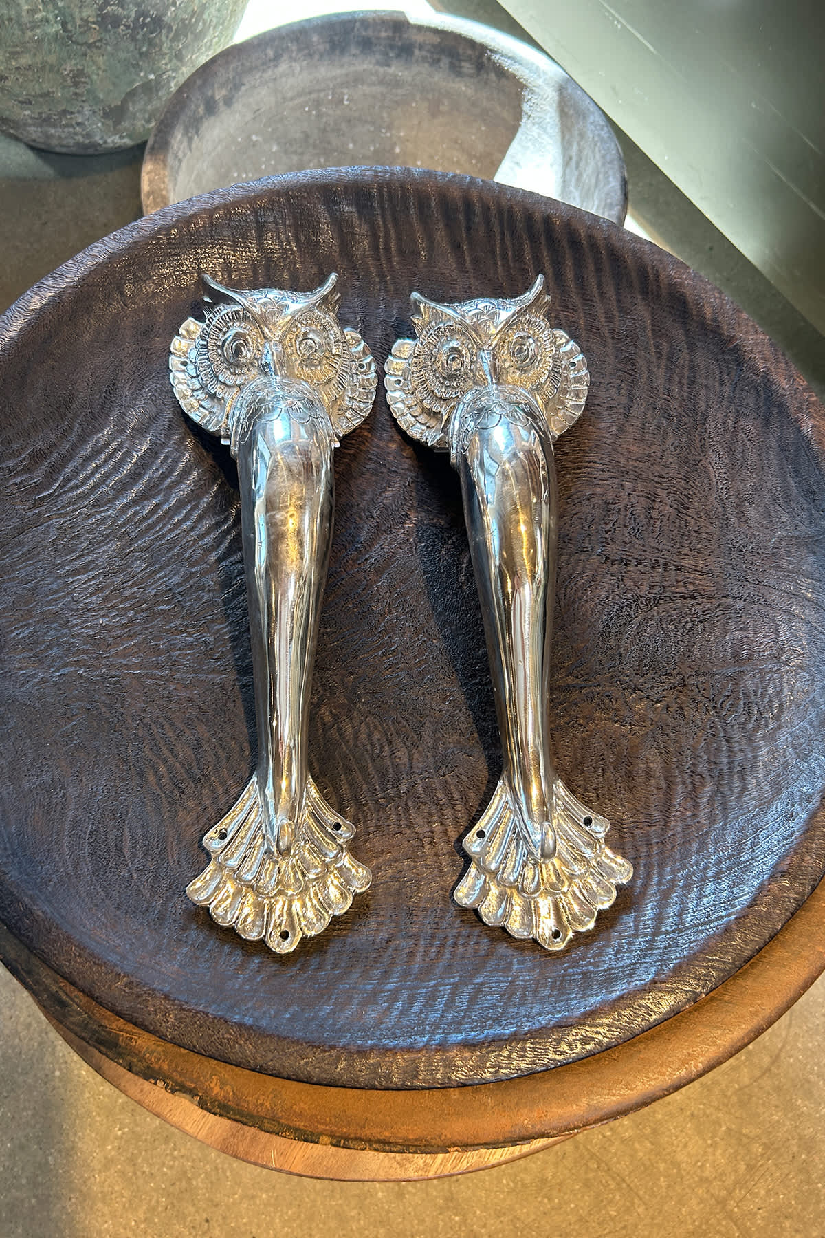 Owl Door Handle - Rabens Apartment I Brass 4 - Rabens Saloner
