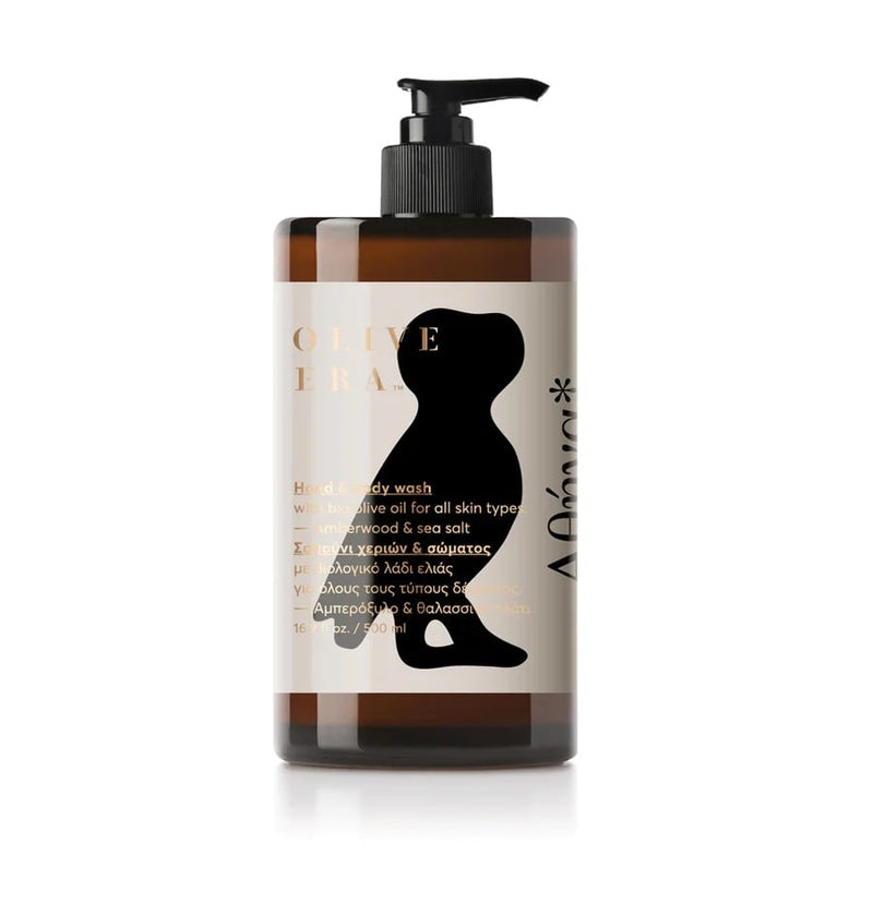 Hand And Body Wash - Olive Era I Amberwood And Sea Salt 300 ML Amberwood And Sea Salt 1 - Rabens Saloner