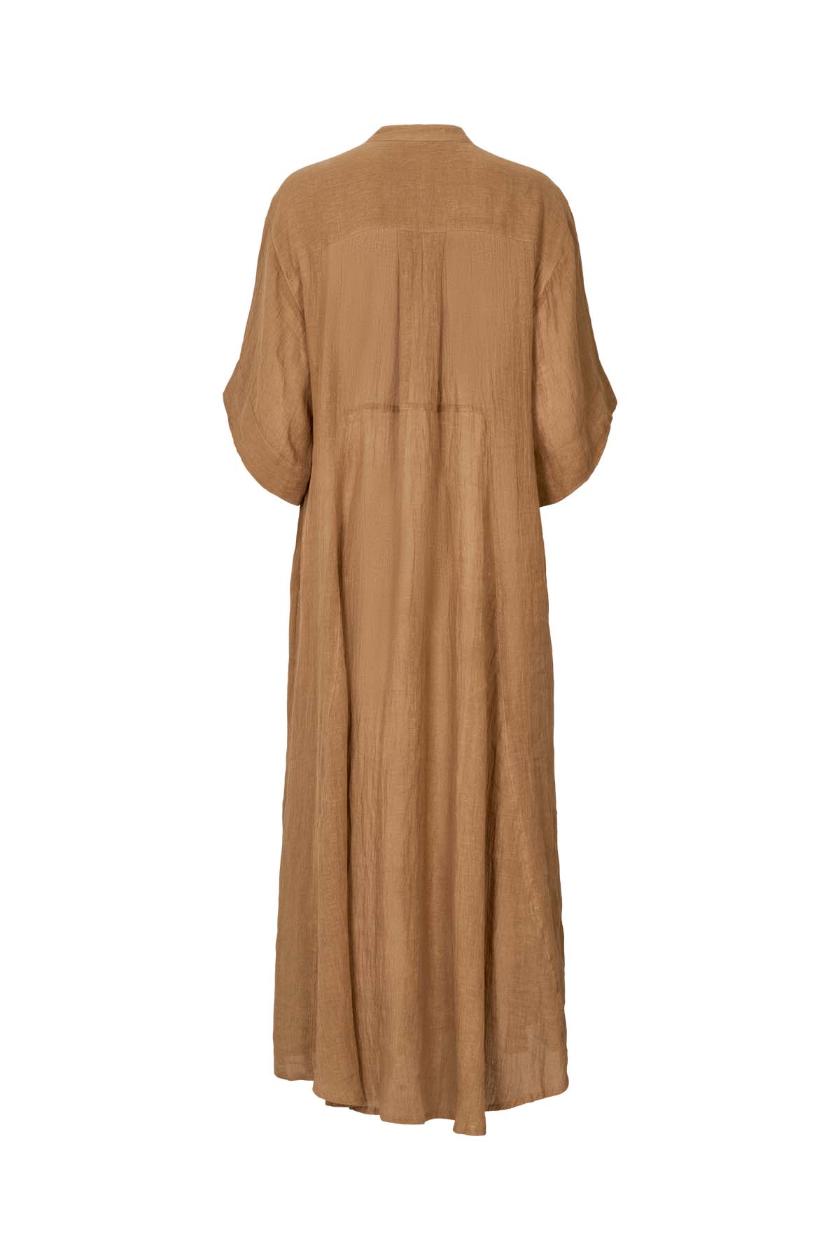 Susi - Crinkled long kaftan I Walnut 11 - Rabens Saloner