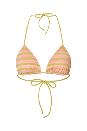 Blurred line triangle top - Merle I Lime combo Lime combo XS 1 - Rabens Saloner
