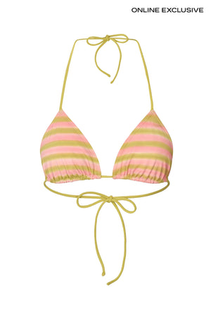 Blurred line triangle top - Merle I Lime combo Lime combo XS 1 - Rabens Saloner