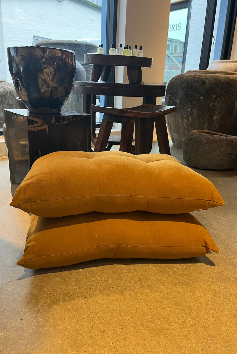 Cotton Pillow - Pillow 50x70 cm I Mustard 3 - Rabens Saloner