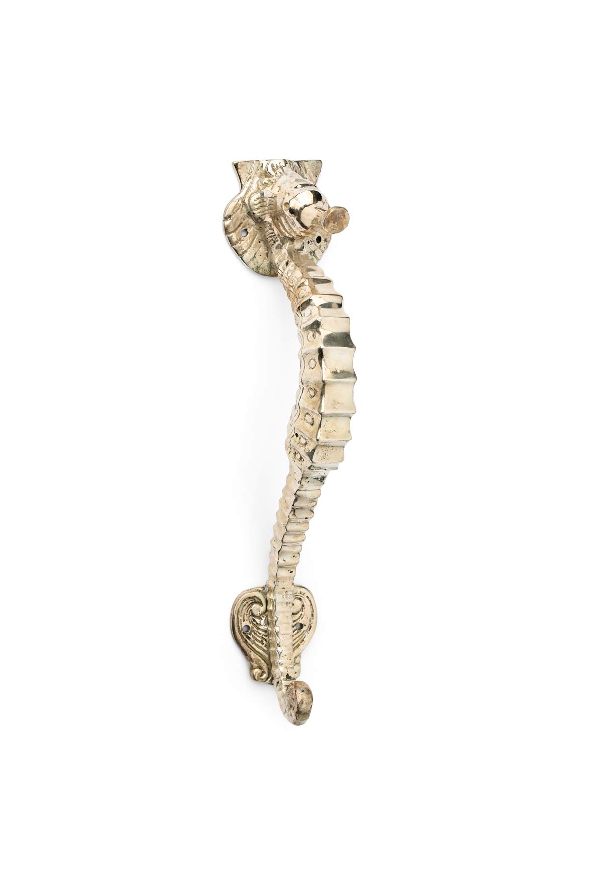 Seahorse Door Handle - Rabens Apartment I Brass 1 - Rabens Saloner