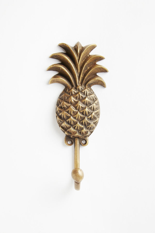 Brass Pineapple Hook - Hook 14 cm I Matte Brass Matte Brass L: 14 cm B: 6 cm 1 - Rabens Saloner