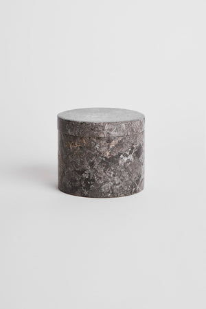 Round Marble Jar with Lid - Rabens Apartment I Light Grey Light Grey H: 9 cm Ø:11 cm 2 - Rabens Saloner