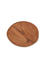 Wooden serving plate - Plate 53 cm I Brown Wood Brown Wood L: 53 cm B: 43 cm 1 - Rabens Saloner