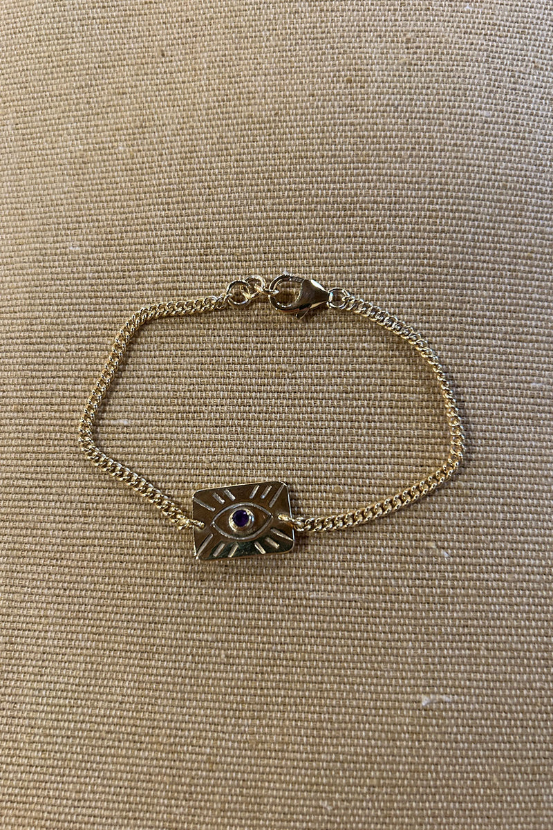 Eye Chain Bracelet - Nafsu I Gold 2 - Rabens Saloner