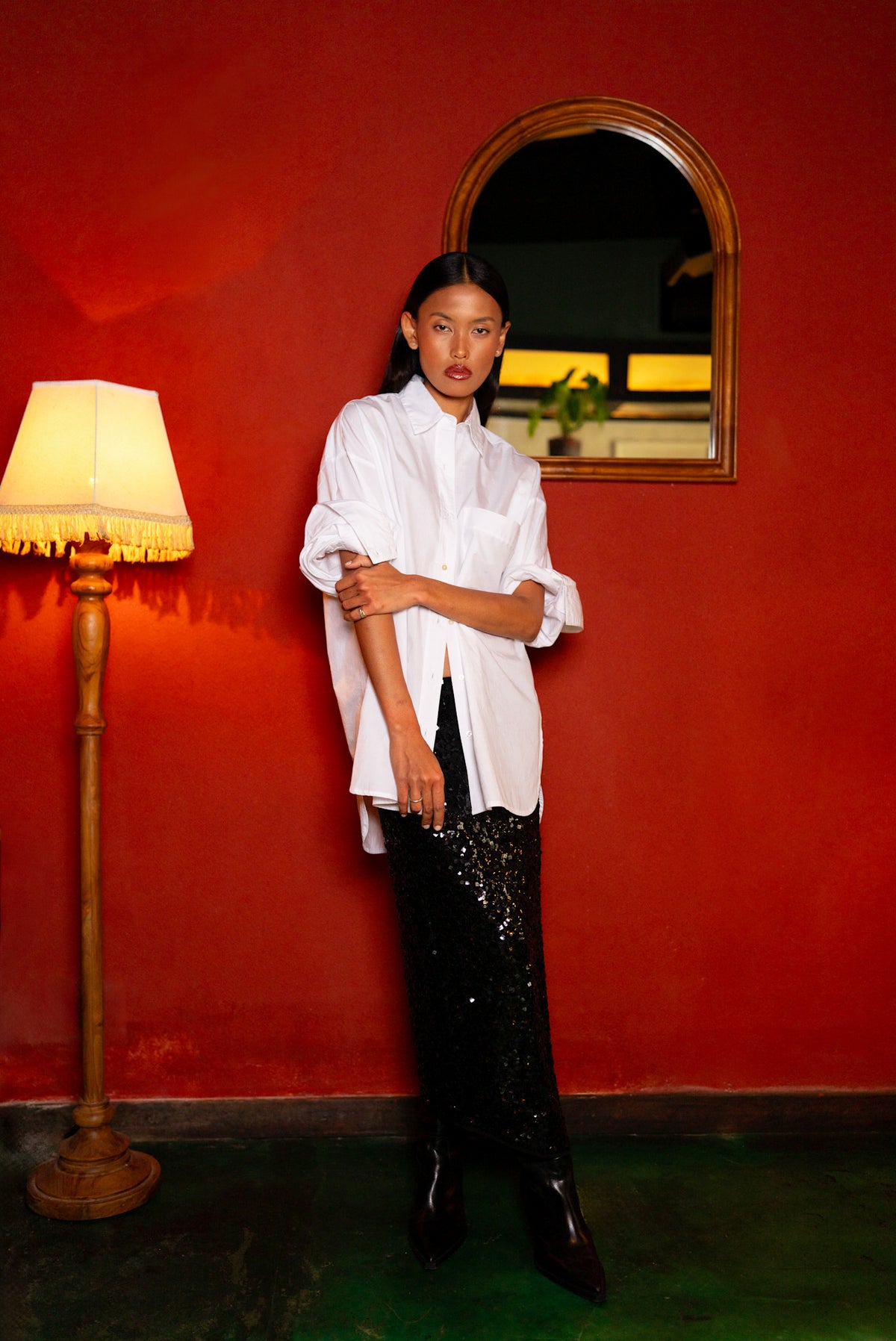 Bobbies - Poplin oversize shirt I White