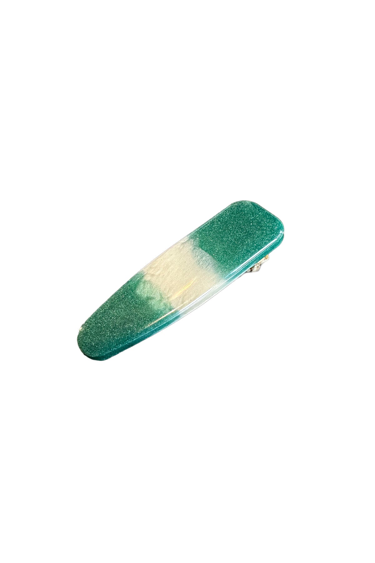 Hair Clip - Zia I Dark Green Stripe Dark Green Stripe O/S 1 - Rabens Saloner