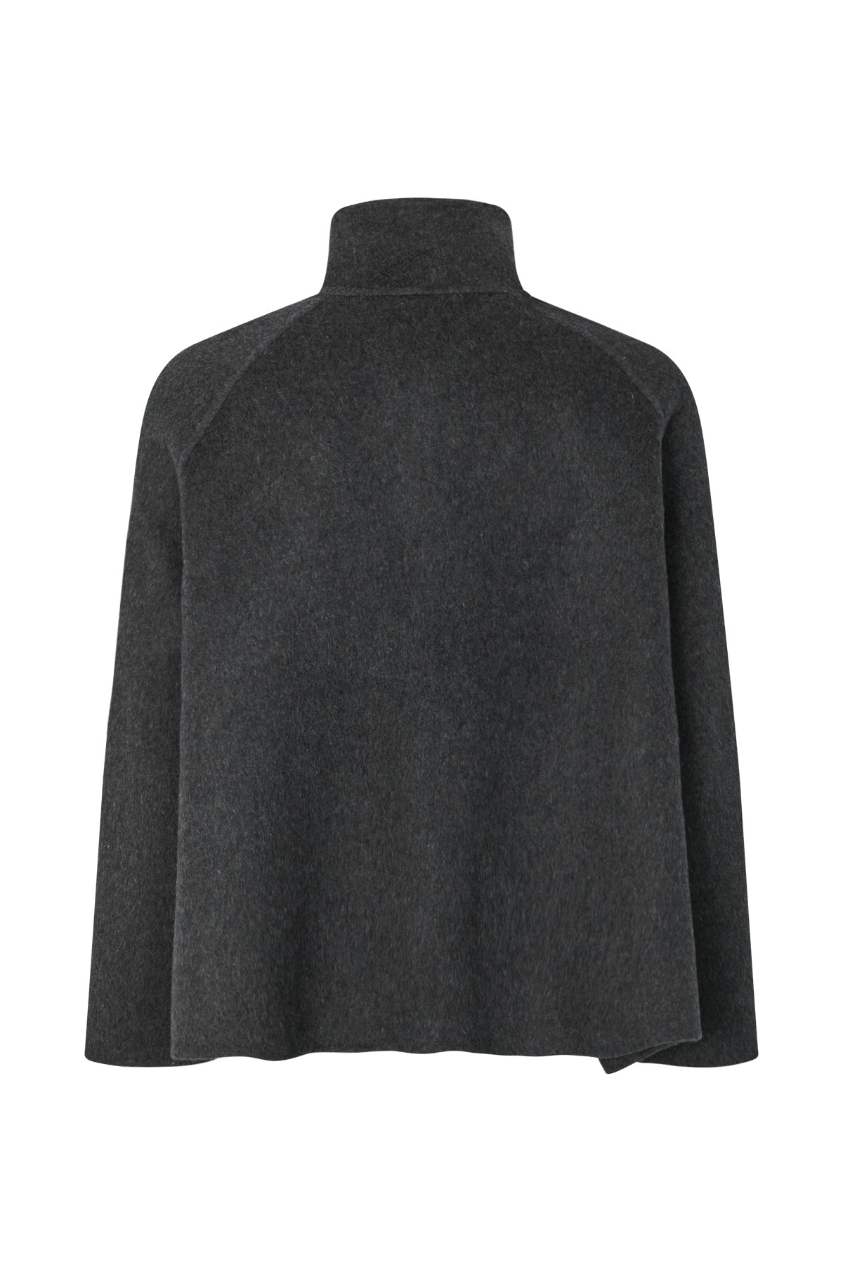 Hillevi - Double felt wool jacket I Dark grey melange 5 - Rabens Saloner
