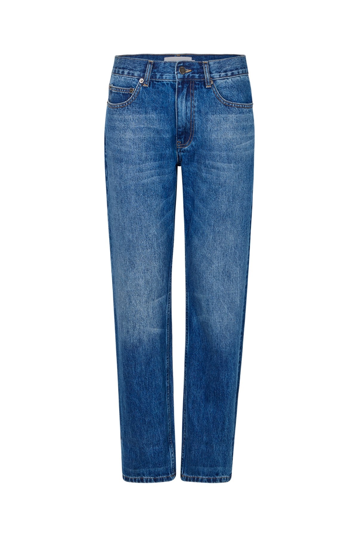 Lorelei - Denim loose fit pants I Dark indigo Dark indigo 25 4 - Rabens Saloner