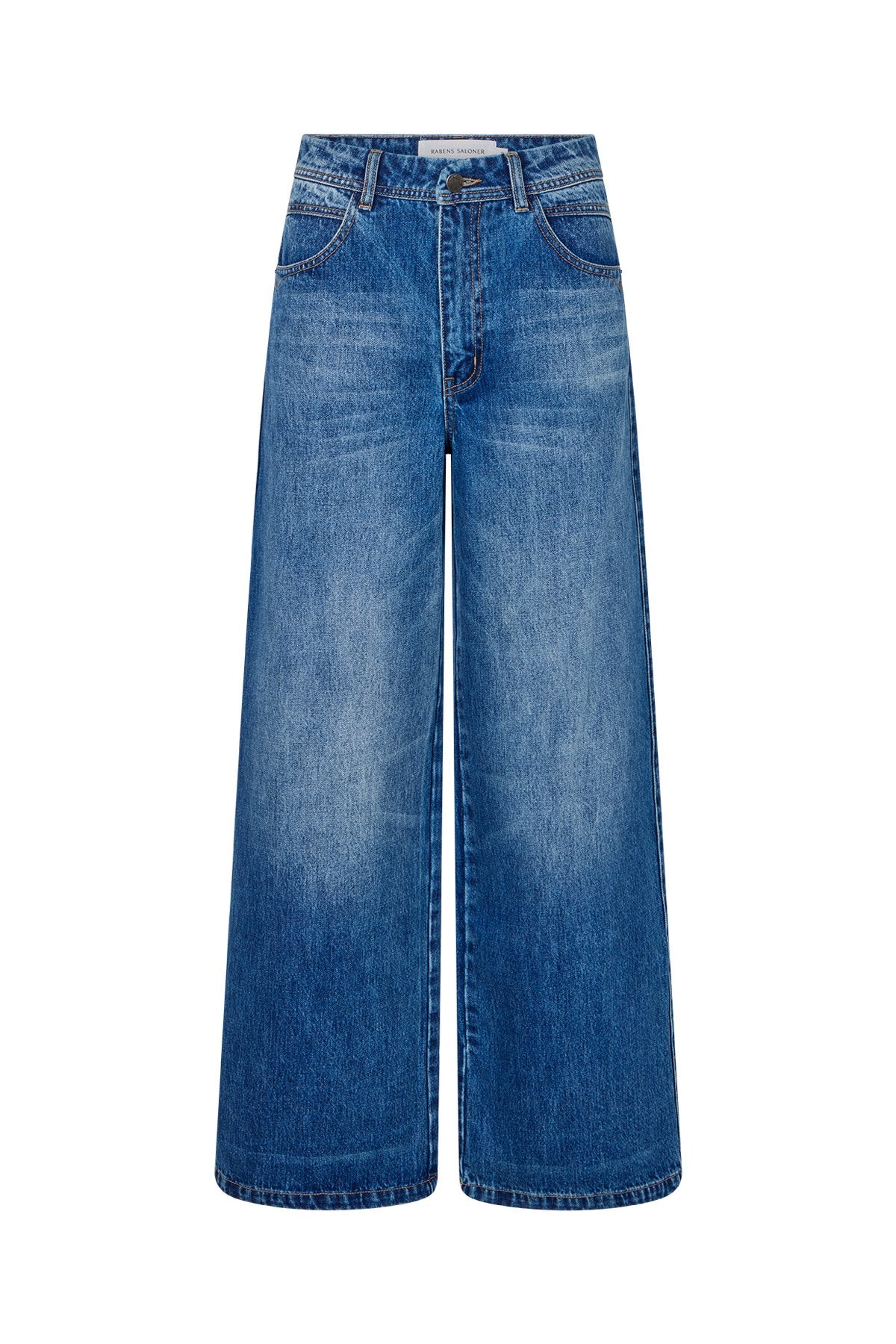 Dalia - Denim retro fit pants I Dark indigo Dark indigo 25 4 - Rabens Saloner