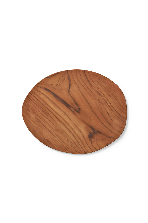 Wooden serving plate - Plate 53 cm I Brown Wood Brown Wood L: 53 cm B: 43 cm  2 - Rabens Saloner