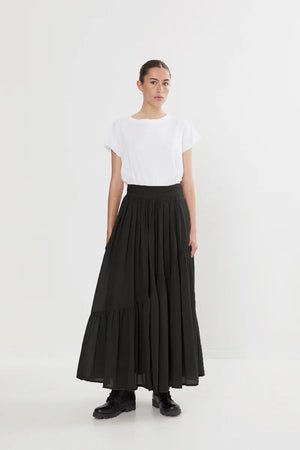 Polonia - Angled gather skirt I Black Black XS 1 - Rabens Saloner