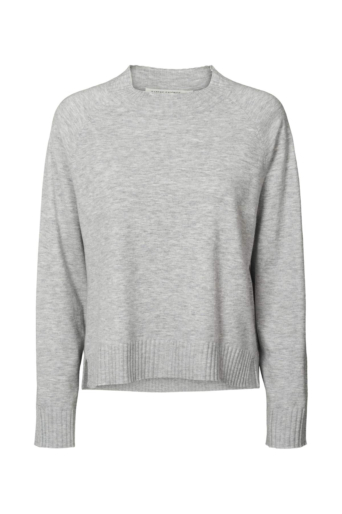 Ruca - Knit lounge boxy sweater I Grey melange Grey melange XS 7 - Rabens Saloner