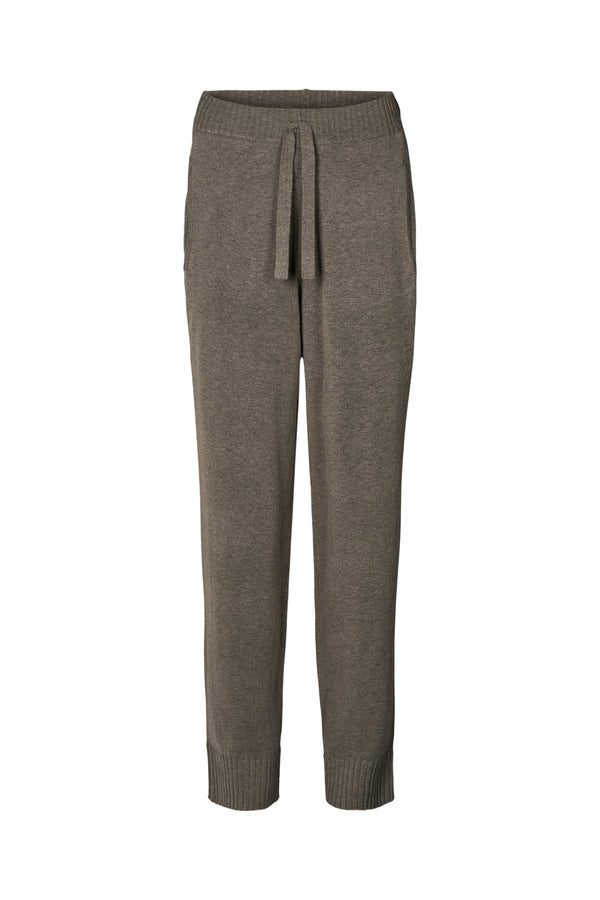 Jorun - Knit lounge pants I Mole melange Mole melange XS 1 - Rabens Saloner