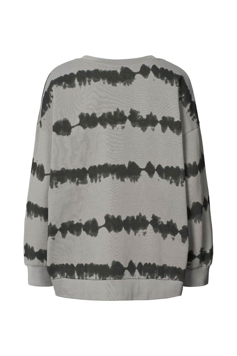 Natalia - Vista print sweatshirt I Grey combo    3 - Rabens Saloner