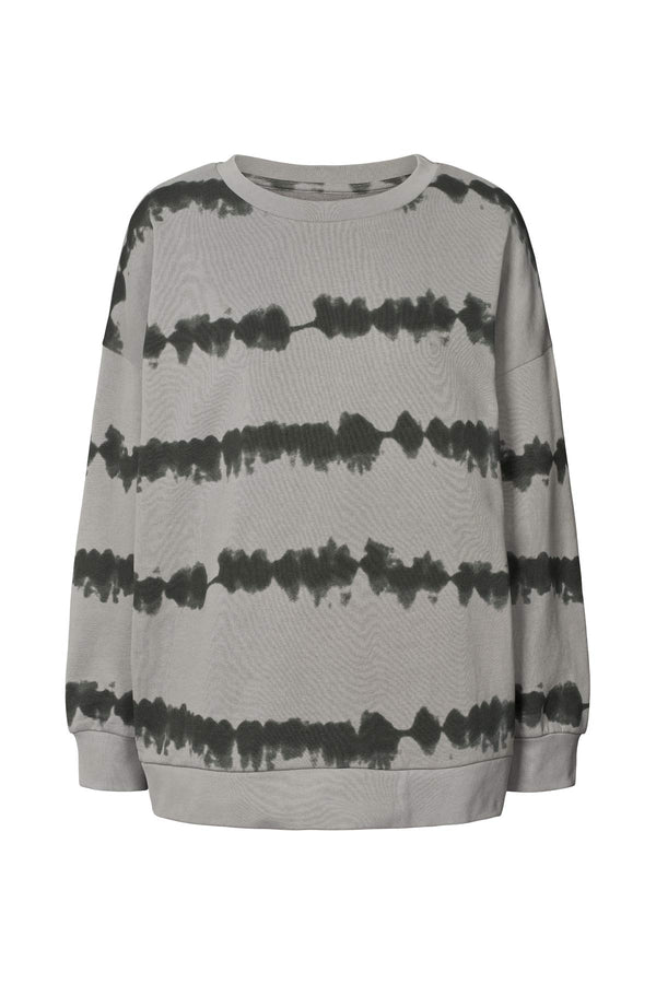 Natalia - Vista print sweatshirt I Grey combo Grey combo XS/S  2 - Rabens Saloner