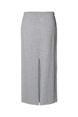 Hanni - Light stretch long skirt I Grey melange    3 - Rabens Saloner