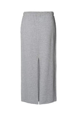 Hanni - Light stretch long skirt I Grey melange 6 - Rabens Saloner