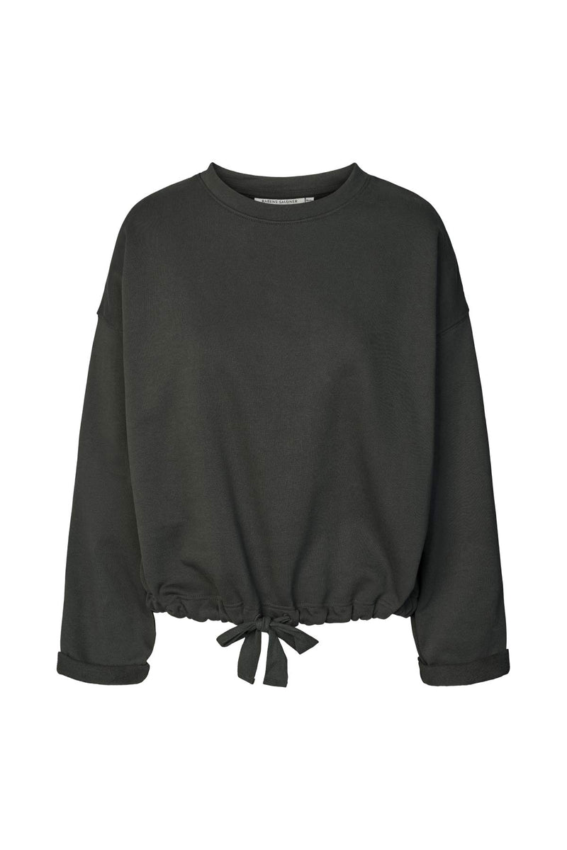 Sheela - Sweat drawstring top I Faded black Faded black XS/S 1 - Rabens Saloner