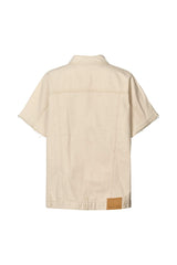 Denim vest jacket - Mir I Ecru 2 - Rabens Saloner