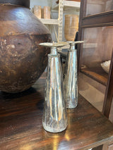 Bronce Candlestick - Rabens Apartment I Silver Brass Silver Brass 1 - Rabens Saloner