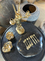 Brass Bunny Candlestick - Rabens Apartment I Brass 3 - Rabens Saloner