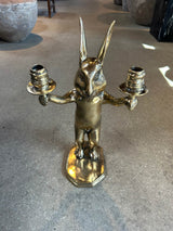Brass Bunny Candlestick - Rabens Apartment I Brass Brass Height: 45 CM 1 - Rabens Saloner