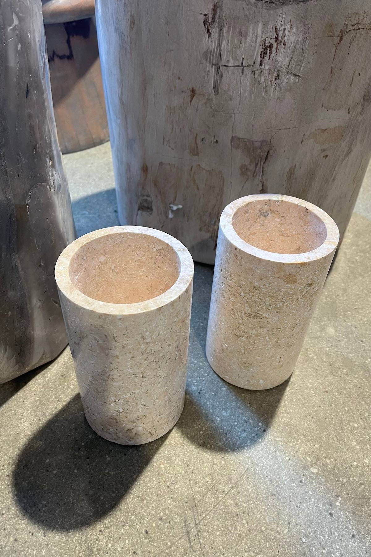Tall Marble Jar - Jar 17 cm I Rose Combo 2 - Rabens Saloner
