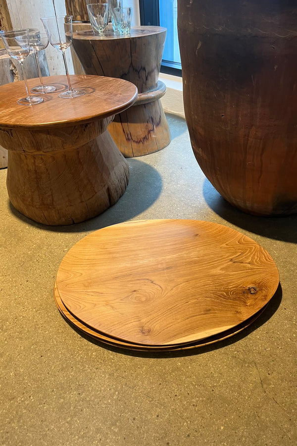 Wooden serving plate - Plate 53 cm I Brown Wood    1 - Rabens Saloner