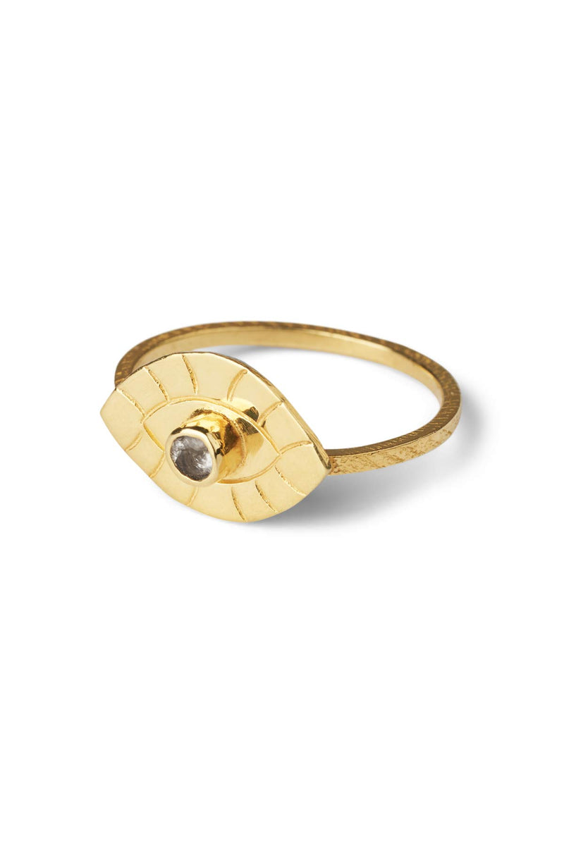 Nafsu - Eye ring I Gold plated Gold plated 59  1 - Rabens Saloner