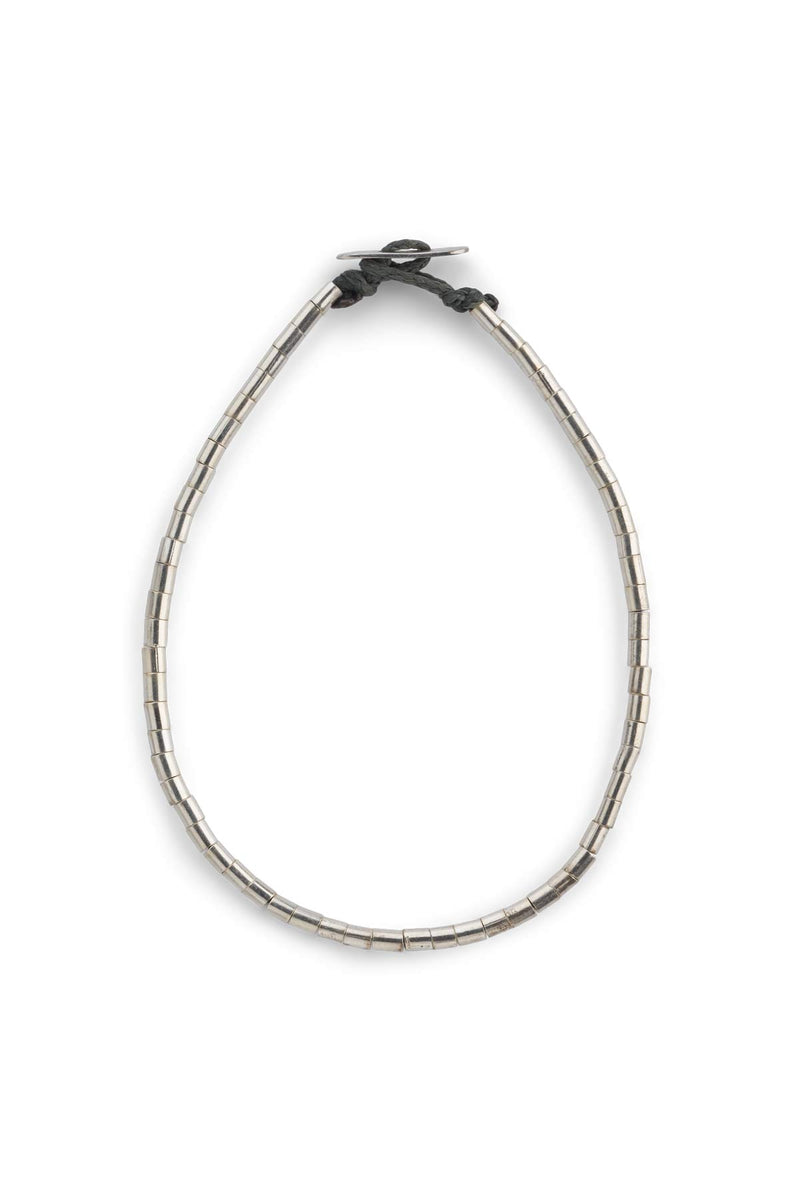 Tube Bead Anklet - Nafsu I Silver Silver 3 - Rabens Saloner