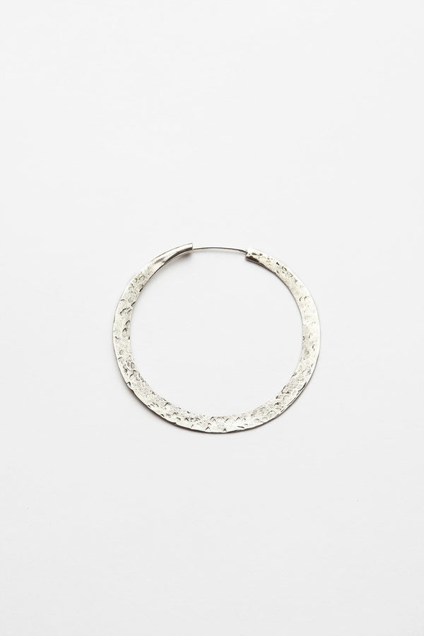 Nafsu - Silver hammered hoop M I Silver Silver 1 - Rabens Saloner