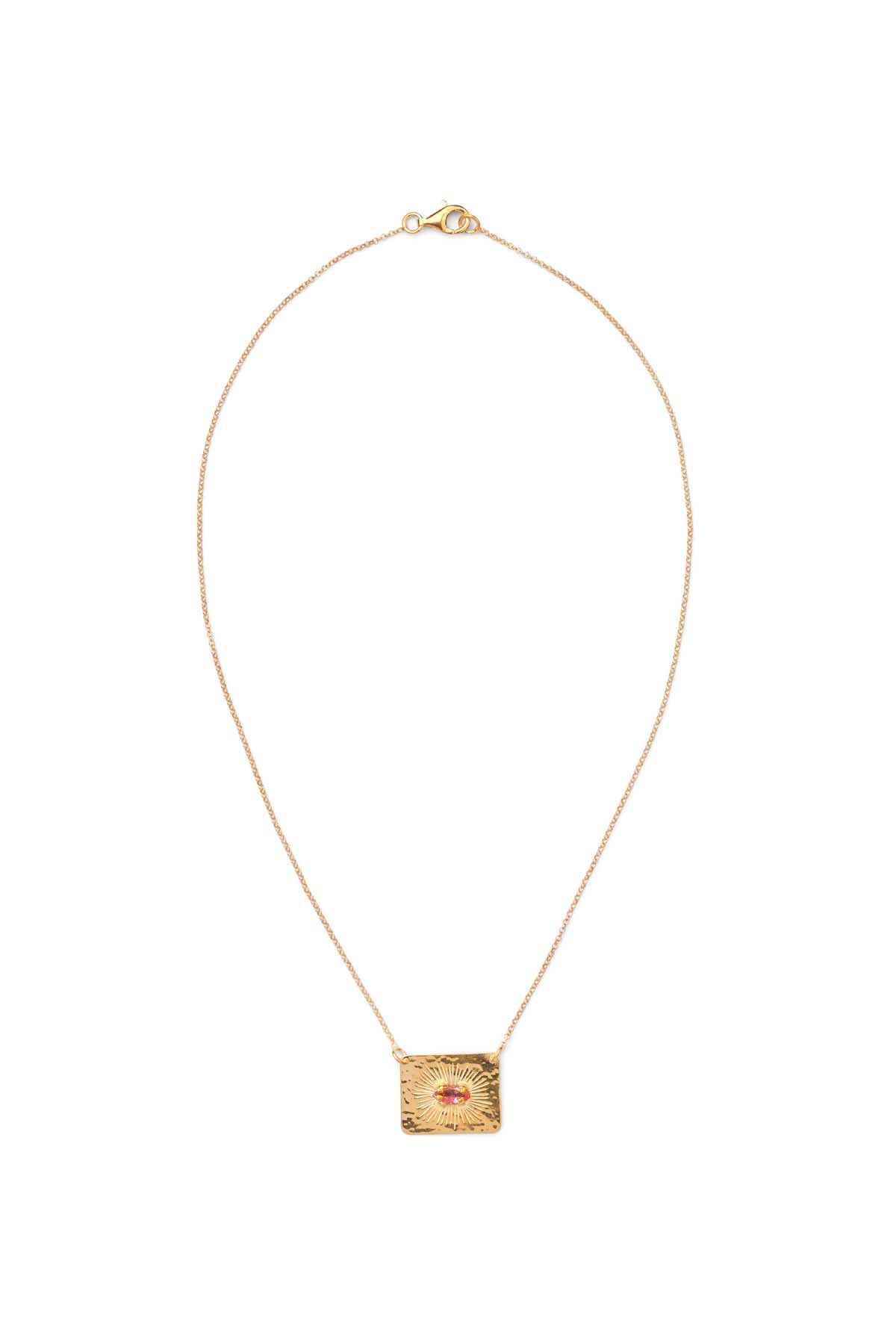 Nafsu - Escapulario necklace I Purple stone    6 - Rabens Saloner