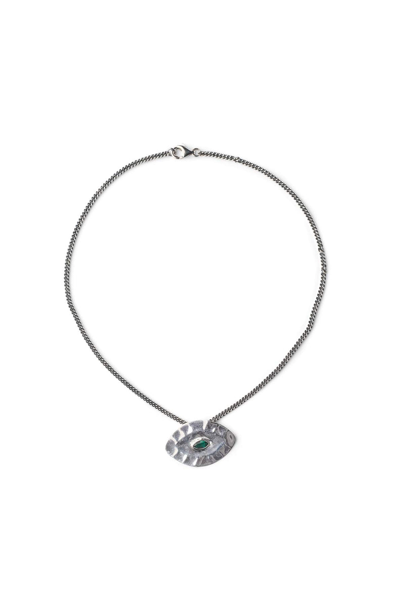 Necklace With Giant Eye Pendant - Nafsu I Silver 1 - Rabens Saloner