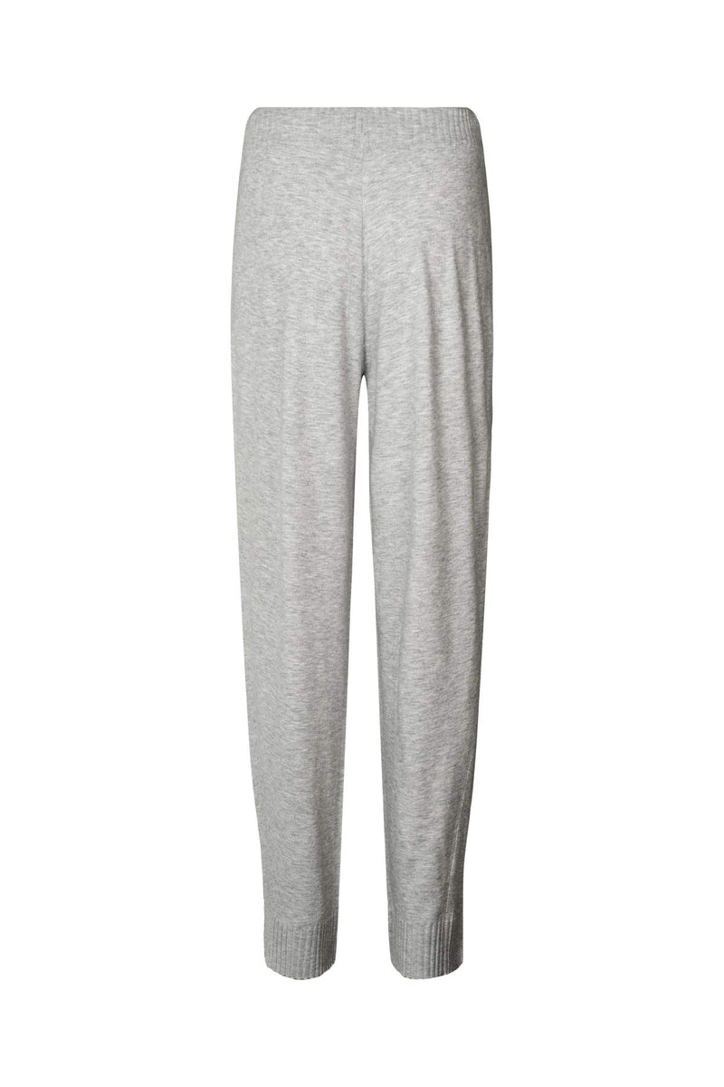 Jorun - Knit lounge pants I Grey melange    3 - Rabens Saloner