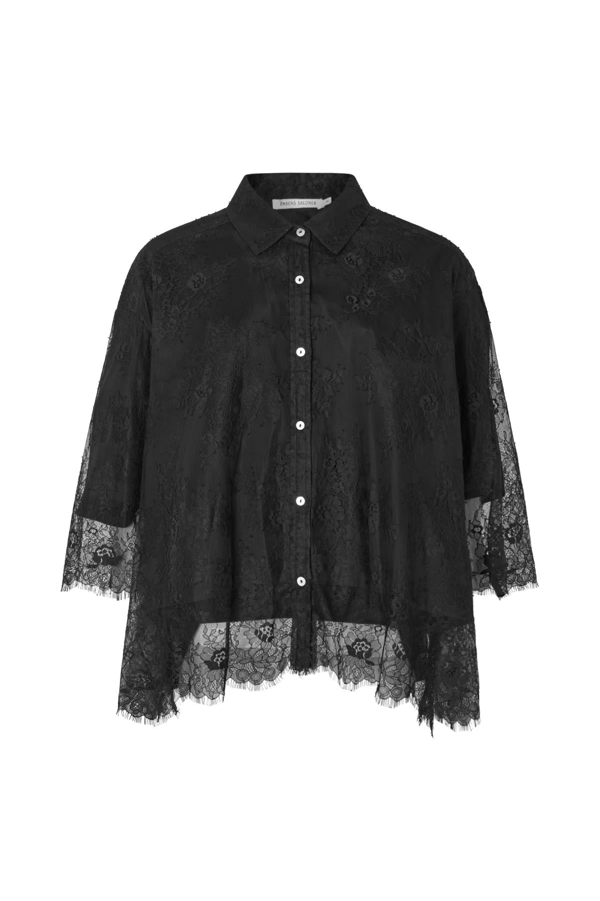 Babara - Laced multi layer shirt I Black Black XS 4 - Rabens Saloner