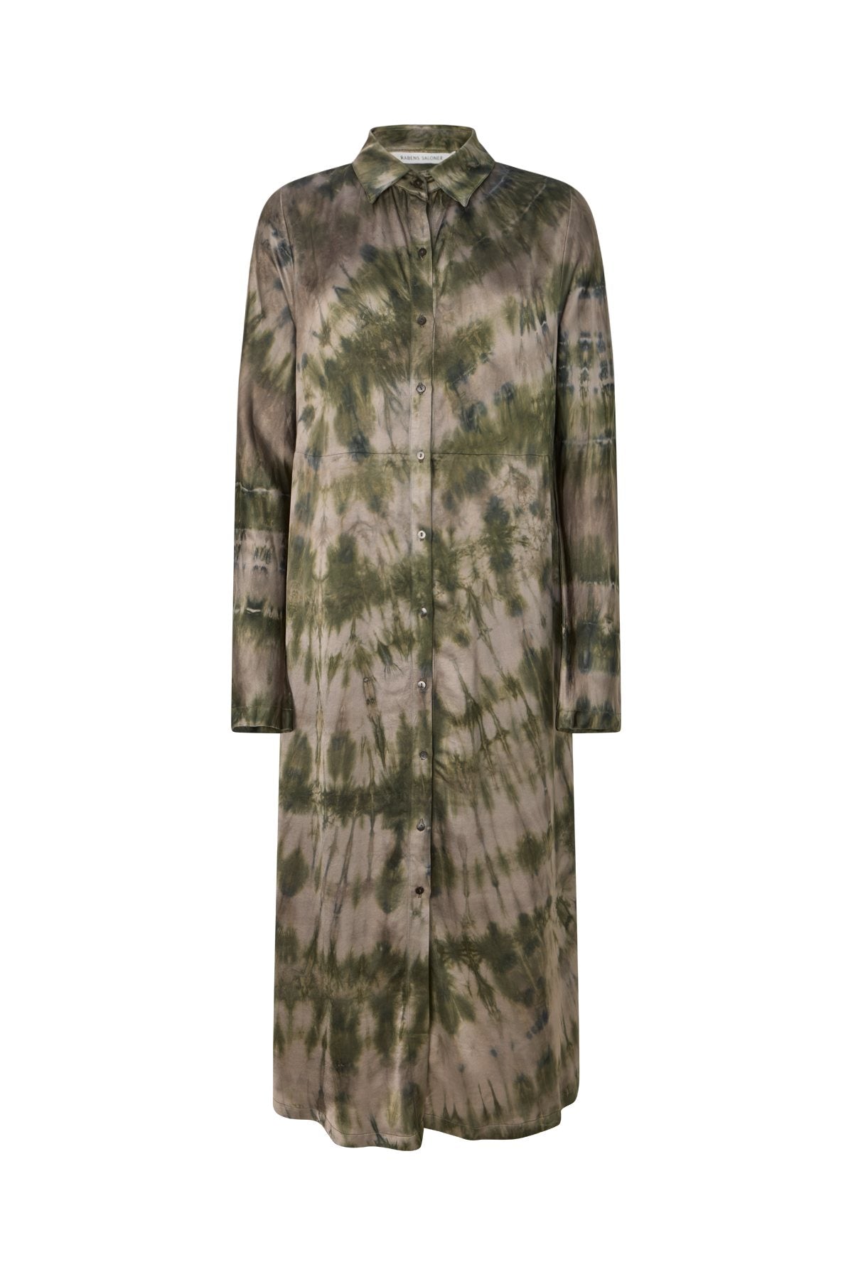 Vija - Lava button dress I Grey green combo Grey green combo XS 4 - Rabens Saloner