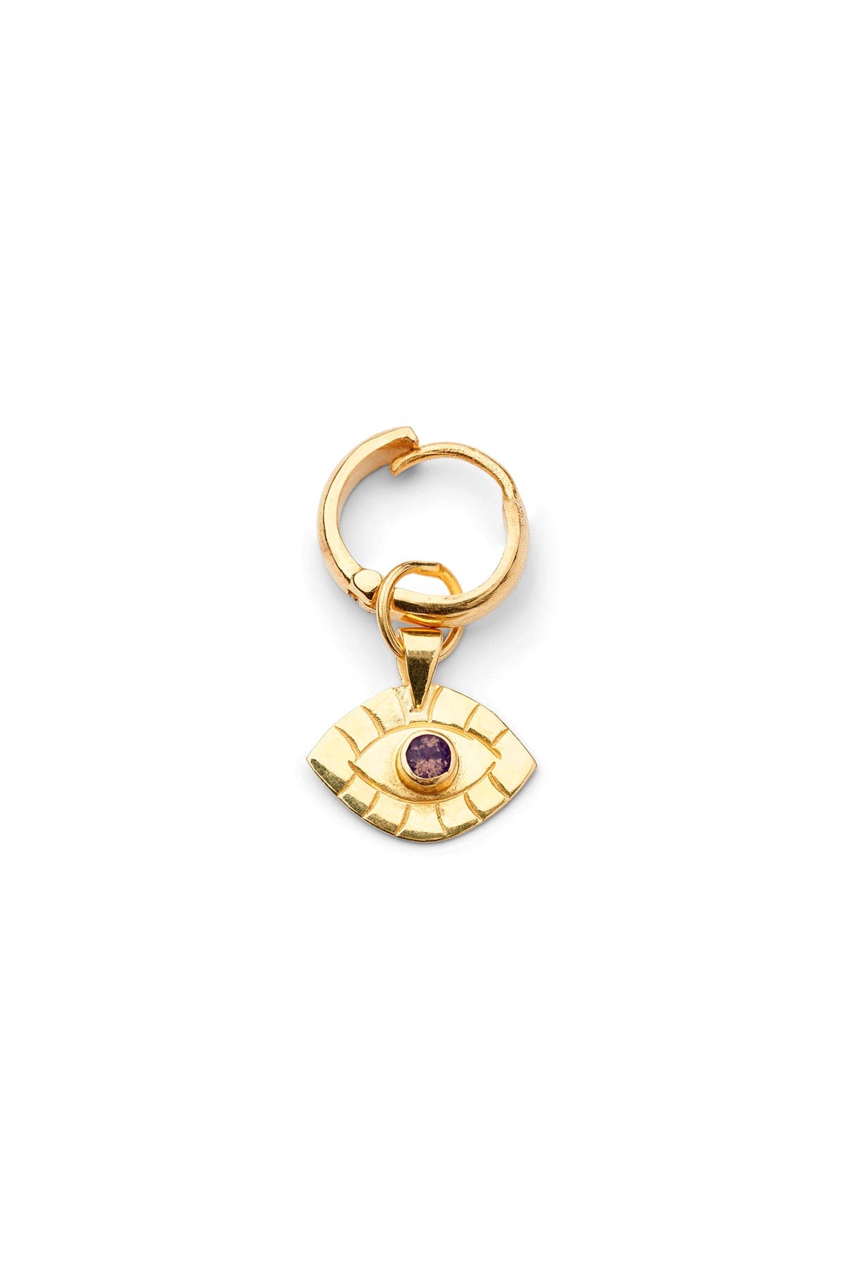 Eye hoop - Nafsu I Purple stone Purple stone O/S 1 - Rabens Saloner