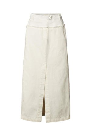 Rasmia - Duo canvas skirt I Ecru Ecru XS  1 - Rabens Saloner