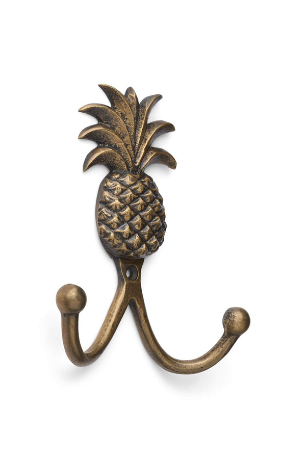 Pineapple w/ 2 hooks - Rabens Apartment I Matte Brass 1 - Rabens Saloner