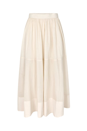 Dema - Poplin full layered skirt I Clay Clay XS 5 - Rabens Saloner