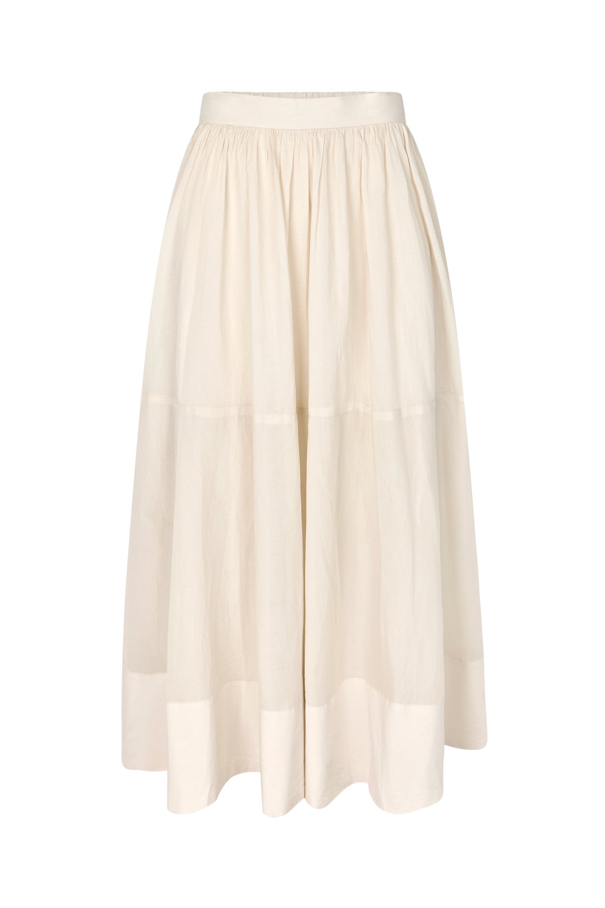 Dema - Poplin full layered skirt I Clay Clay XS 5 - Rabens Saloner