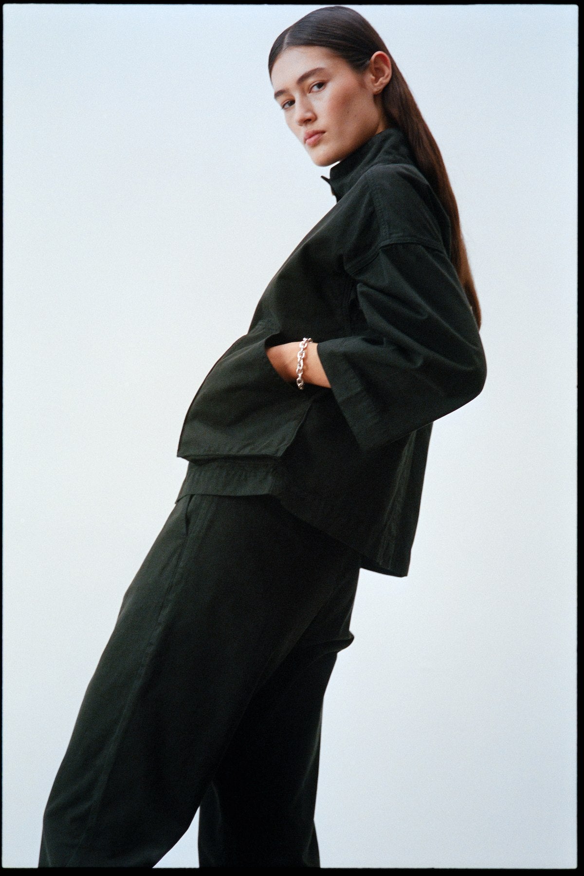 Katje - Canvas light jacket I Faded black