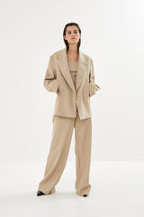 Julla - Easy tailoring pant I Biscuit    5 - Rabens Saloner